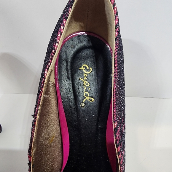 Pink Glitter platform 5.5 inch heel - Picture 3 of 5